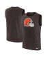 Men's Brown Cleveland Browns Blitz Legend Muscle Perform Tank Top