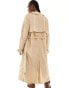 French Connection long lightweight trenchcoat in stone LGT STEINBEIGE, XS - фото #4