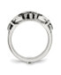 ფოტო #2 პროდუქტის Stainless Steel Antiqued Claddagh Hinged Ring