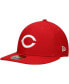 ფოტო #1 პროდუქტის Men's Scarlet Cincinnati Reds Low Profile 59FIFTY Fitted Hat