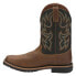 Justin Boots Fireman Square Toe Cowboy Mens Black, Brown Casual Boots GR9062