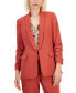 Фото #1 товара Women's Shawl-Collar Scrunched-Sleeve Blazer