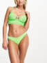 Фото #1 товара ASOS DESIGN Emi fishnet brazilian brief in bright green