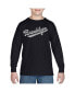 Big Boy's Word Art Long Sleeve T-shirt - Brooklyn Neighborhoods