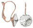 Фото #1 товара Bronze earrings with Rivoli Crystal crystals