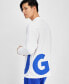 Фото #3 товара Men's Oversized-Fit Logo Graphic Long-Sleeve T-Shirt