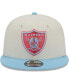 ფოტო #2 პროდუქტის Men's Cream, Light Blue Las Vegas Raiders Two-Tone Color Pack 9FIFTY Snapback Hat