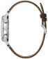 ფოტო #2 პროდუქტის Men's Chronograph Frank Lloyd Wright Blueprint Brown Leather Strap Watch 39mm