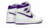 Jordan Air Jordan 1 high og "court purple" 耐磨 高帮 复古篮球鞋 女款 白紫