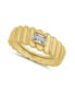 ფოტო #1 პროდუქტის Cubic Zirconia 18K Gold Plated Ring