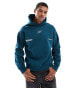 Bershka back printed hoodie in blue grün, S - фото #4