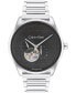 Men's Automatic Silver Stainless Steel Bracelet Watch 44mm