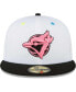Фото #4 товара Men's White Toronto Blue Jays Neon Eye 59FIFTY Fitted Hat