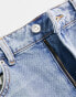 Фото #4 товара ASOS DESIGN lightweight dad jeans with split in blue