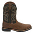 Фото #1 товара Justin Boots Fireman Square Toe Cowboy Mens Black, Brown Casual Boots GR9062