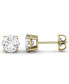 ფოტო #6 პროდუქტის Moissanite Stud Earrings (2 ct. t.w. Diamond Equivalent) in 14k White or Yellow Gold