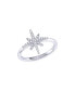 North Star Design Sterling Silver Diamond Women Ring