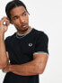 Fred Perry twin tipped t-shirt in black