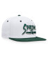 ფოტო #3 პროდუქტის Men's White, Green Michigan State Spartans Sea Snapback Hat
