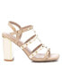 ფოტო #2 პროდუქტის Women's Heeled Sandals With Gold Studs By Gold