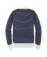 Men's Long Sleeve Crew Neck Sweater with Pocket