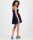 ფოტო #2 პროდუქტის Juniors' V-Waist Mini Dress