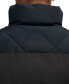 Фото #5 товара Men's Ovela Quilted Colorblocked Mixed-Media Full-Zip Vest