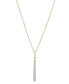 Фото #1 товара Wrapped diamond Graduated 18" Pendant Necklace (1/3 ct. t.w.) in 10k Gold, Created for Macy's