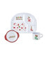 Фото #2 товара The World of Eric Carle Holiday, The Very Hungry Caterpillar Happy Holidays Kids Melamine 3 Piece Set