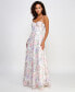 Juniors' Floral-Embroidered Corset Gown, Created for Macy's