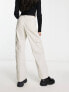 Фото #3 товара River Island straight cargo trouser in ecru