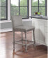 Abbott 26" Spindle Counter Stool with Frame and Faux Leather