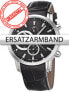 Фото #1 товара Bossart Replacement Strap Leather BW-1104 Black Silver Clasp