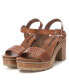 ფოტო #8 პროდუქტის Women's Casual Heeled Platform Sandals By