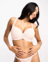 Фото #1 товара Ivory Rose Fuller Bust DD-G lace and spot padded t shirt bra in baby pink