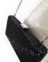 Фото #4 товара True Decadence embellished hard clutch bag in black