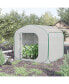 Фото #3 товара Instant 7' x 6' Backyard Pop-Up Greenhouse, Portable for Plants, White