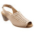 Фото #2 товара Trotters Minnie T1808-163 Womens Beige Leather Strap Heeled Sandals Shoes