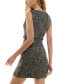 ფოტო #2 პროდუქტის Juniors' Metallic Bouclé Sheath Dress