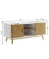 Фото #2 товара 47.25" Oslo TV Stand with Storage Cabinets and Shelves