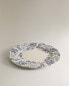 Lily earthenware dinner plate