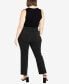 Фото #8 товара Plus Size Super Stretch Regular Length Trouser Pant