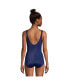 Women's Scoop Neck Soft Cup Tugless Sporty One Piece Swimsuit