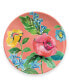 Garden Floral Assorted Melamine Salad Plates, Set of 4