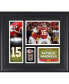 Фото #1 товара Patrick Mahomes II Kansas City Chiefs Framed 15" x 17" Player Collage with a Piece of Game-Used Football