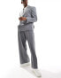 Фото #5 товара ASOS DESIGN smart pleat front loose leg suit trouser in grey