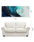 Blue Wave 1 2 Frameless Free Floating Tempered Glass Panel Graphic Wall Art, 24" x 63" x 0.2"