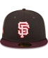 Фото #3 товара Men's Brown, Maroon San Francisco Giants Chocolate Strawberry 59FIFTY Fitted Hat