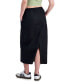 Juniors' Cotton Drawstring-Waist Cargo Maxi Skirt