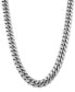 ფოტო #1 პროდუქტის Cuban Link 26" Chain Necklace in 18k Gold-Plated Sterling Silver or Sterling Silver
